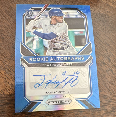 Panini 2021 Prizm Edward Olivares Royals Rookie Autographs RC Auto #RA-EO 26/50