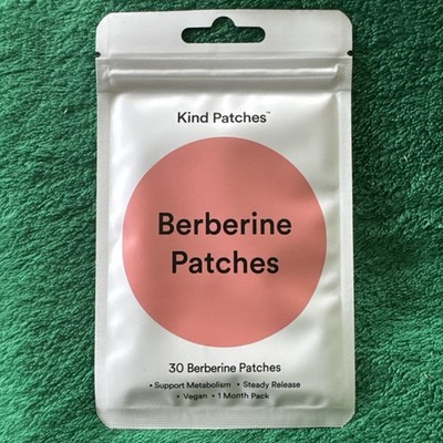 Berberine Patches by Kind Patches for Unisex - 30 Count Patches (1 Month Pack)