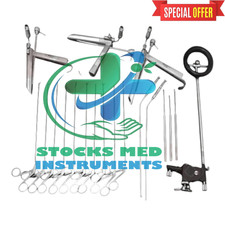 Pedestal Laryngoscope Set Micro Laryngeal Surgery ENT Endoscopic Instruments