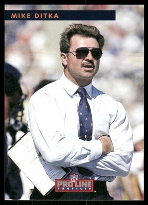 1992 Pro Line Profiles #1 Mike Ditka Chicago Bears football card