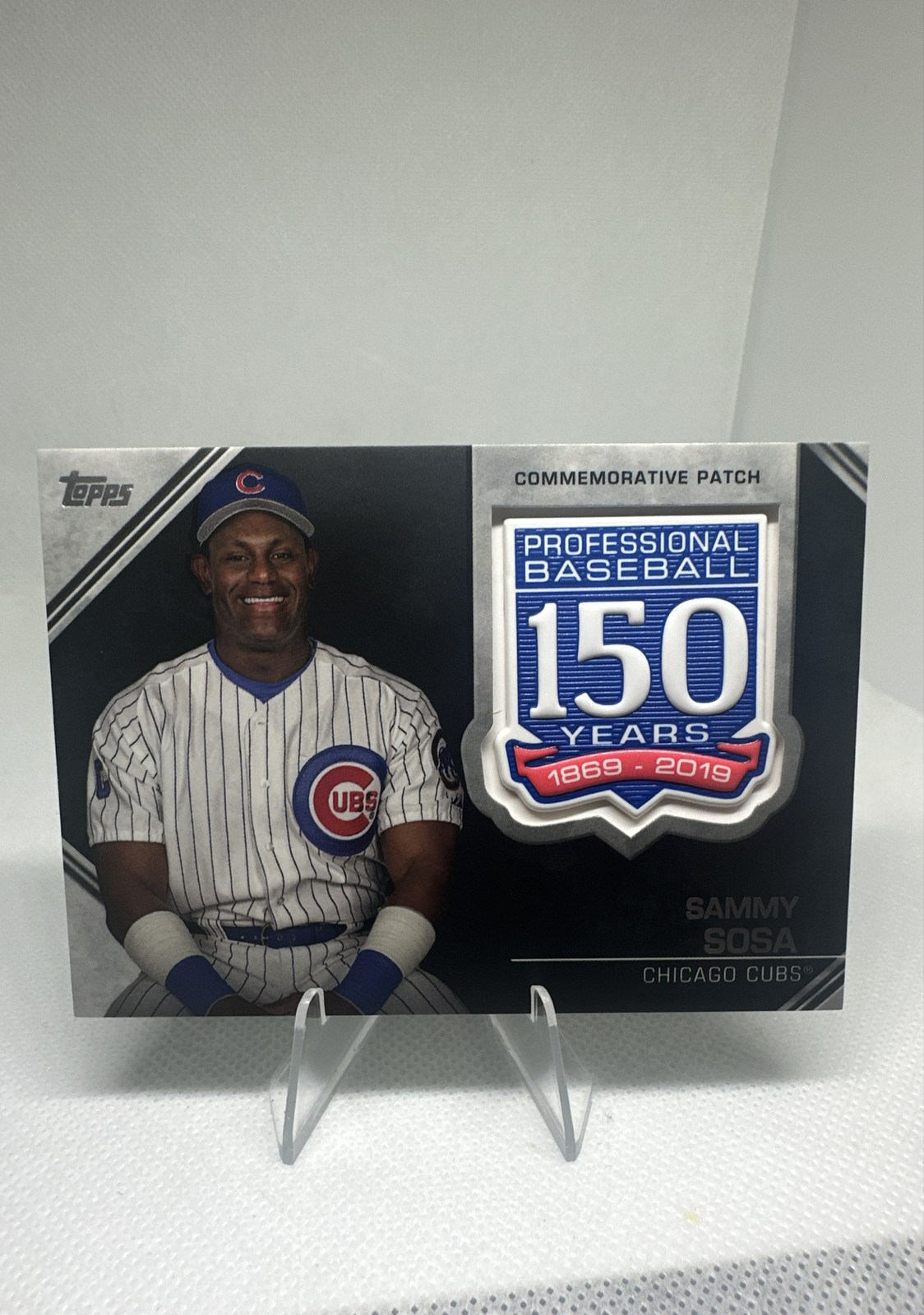 Sammy Sosa #AMP-SS 2019 Topps Update Baseball 150th Anniversary Manufactured Patch