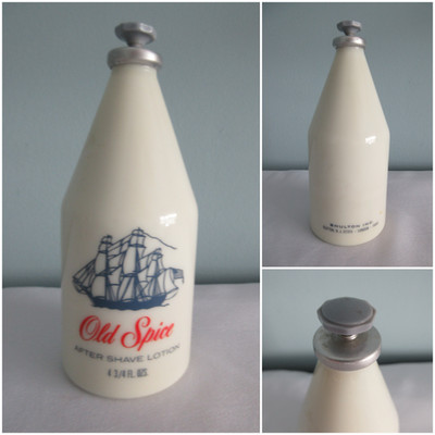Vintage Old Spice 1960er After Shave Lotion Flasche Shulton 4 3/4 fl oz Herren 70s