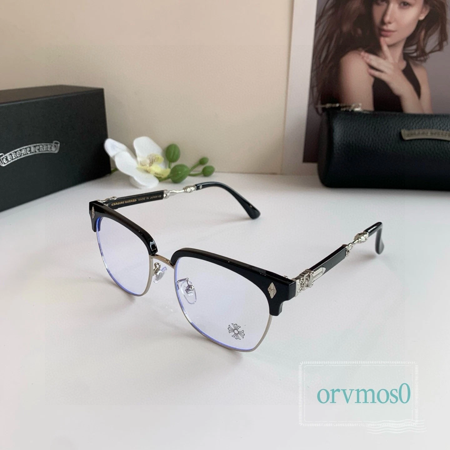 Chrome Hearts 2275 Titanium Frames Men's Square Sunglasses 61 15-139