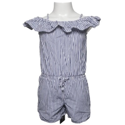 Next, Jumpsuit, Größe: 104, Blau/Weiß, Baumwolle, Streifen, Mädchen #ulc