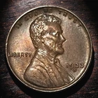 1933-D Denver Lincoln Wheat Penny Cent XF US Coin Low Mintage  Full Wheat Stalks