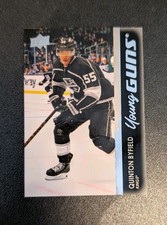 2021-22 Upper Deck Series 2 Young Guns Quinton Byfield RC #488 KINGS ROOKIE CARD. rookie card picture