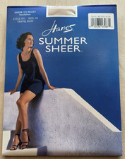 Vintage Hanes Summer Sheer Pantyhose NIP Size AB Travel Buff