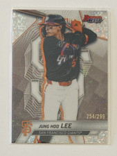 2025 BOWMAN'S BEST JUNG HOO LEE MINI-DIAMOND REFRACTOR GIANTS #254/299 M #7