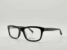 New Authentic Nautica N8106 300 Eyeglasses Black With Flex Hinges Size 55-19-140