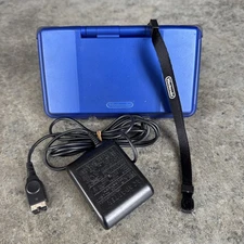 Nintendo DS (NTR-001) Original Blue Console w/ OEM Charger & Strap Tested
