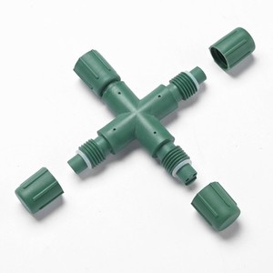 DELight IP65 Waterproof Wire Connectors 4 Way X-Shape for Outdoor Lights 10Pcs