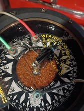 Weather compensator compass. Wood Freeman pilot. Non hunting.