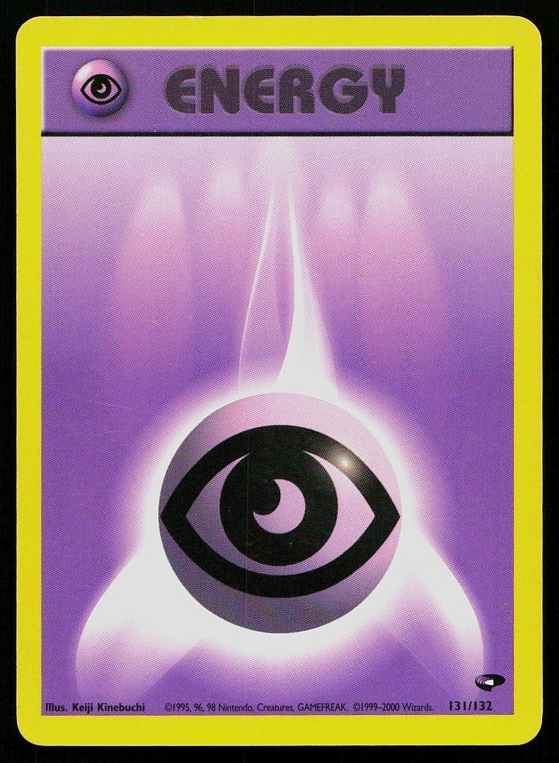 Pokemon Card Gym Challenge Psychic Energy 131/132