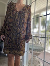 Animale Short Printed Dress Brazil 42 / US 10-12