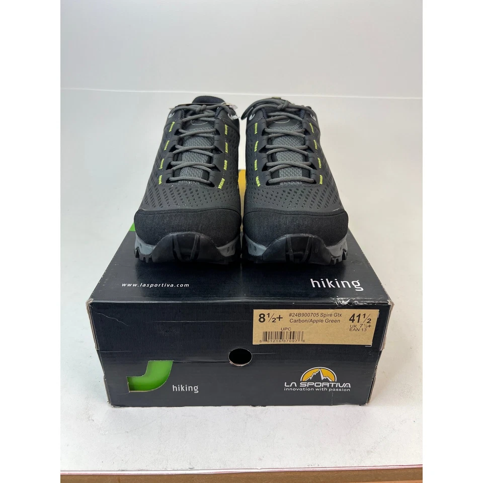 La Sportiva Spire GTX Senderismo Trail Zapatos Para Hombres 8.5+ Carbono Verde Manzana Gore-Tex Foto 2 de 4