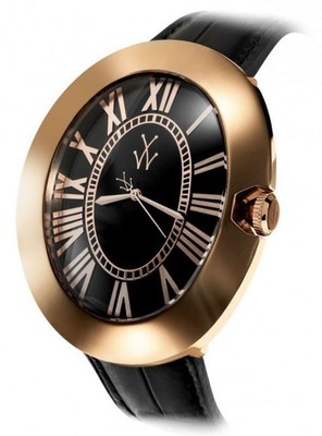 ToyWatch BUUBLE Monnalisa BB02BKP Black Pink Rose Gold Womens Leather Watch