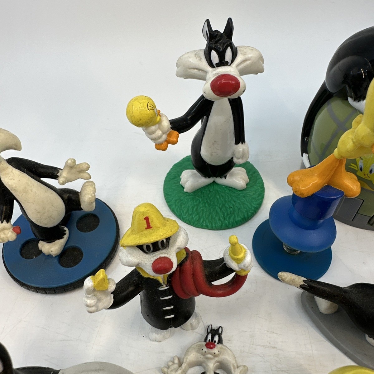 Vintage Sylvester Tweety Bird Figure Lot Looney Tunes Mixed PVC