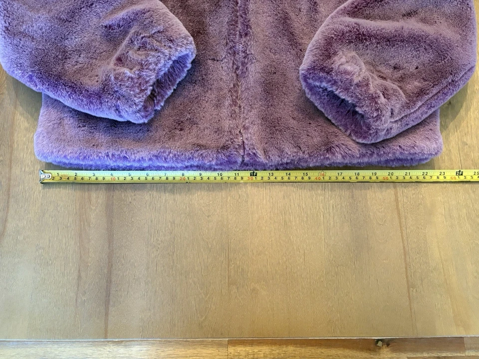 Фиолетовый искусственного меха женская куртка сделано сказочный меха размер S отличном состоянии - Изображение 4 из 4