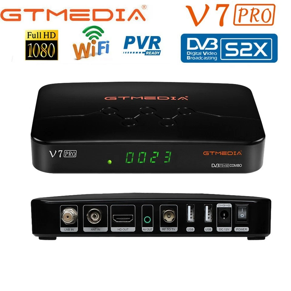 Free to Air Combo Tuner DVB-T2 S2 S2X Satellite TV Receiver PVR TV Box +USB WIFI - Image 2 of 4
