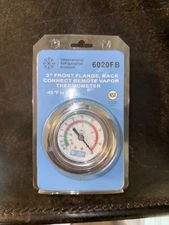 NEW IRP 6020FB 2" Back Flange Back Connect Remote Vapor Thermometer -40 to 68F