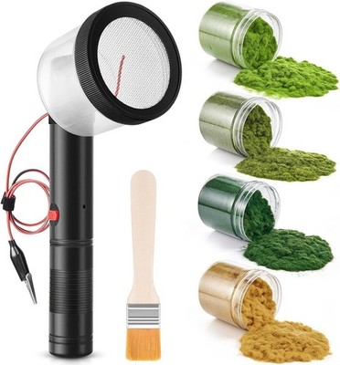 Mini Static Grass Applicator Flocking Kit with Anti Slip Handle 4 Colors Diorama