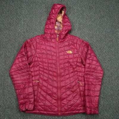 The North Face Jacket Womens Small Purple Pink Thermoball Hooded Full Zip