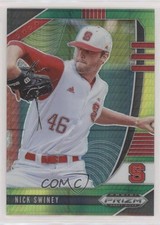 2020 Panini Prizm Draft Picks Green & Yellow Hyper Prizm Nick Swiney #PDP67 ut4