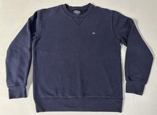 VTG Polo Jeans Co Ralph Lauren Crewneck Sweatshirt Navy Blue Medium Flag Logo