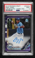 2019 Bowman Draft Chrome Pick Purple Refractor Greg Jones PSA 9 MINT Auto 0re5