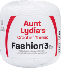 Fashion Crochet Thread, White