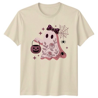 Blumen Geist Damen T-Shirt Kokette Halloween Geschenk für Sie