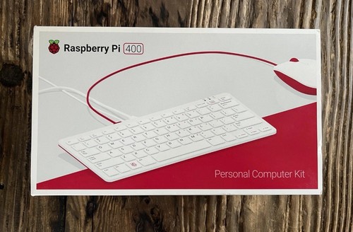 Raspberry Pi 400 PC Kit (microSD, Broadcom BCM2711, 1.80 GHz, 4GB Memory, US Kb)
