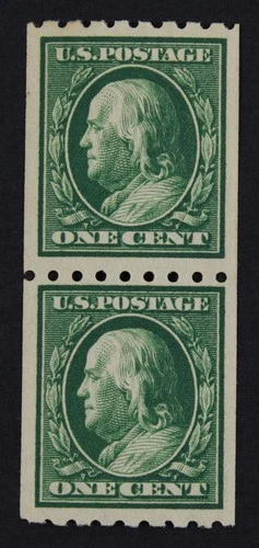 CKStamps: US Stamps Collection Scott#390 1c Franklin Mint NH OG 21mm