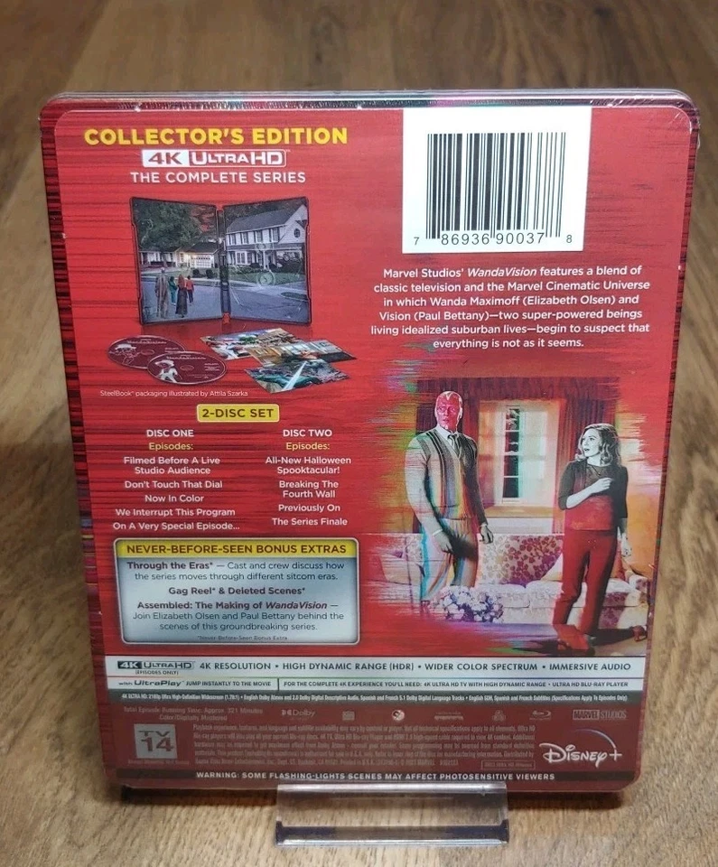 Wandavision - Season 1 - 4K UHD Blu-Ray Steelbook Region Free *BRAND NEW SEALED* - Image 2 of 4