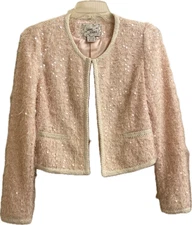 Pink Plush Shiny Trendy fashion women's clothing Size S.