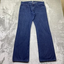 7 For All Mankind Bootcut Dark Wash Denim Jeans Men Size 36 Retro Western Cotton