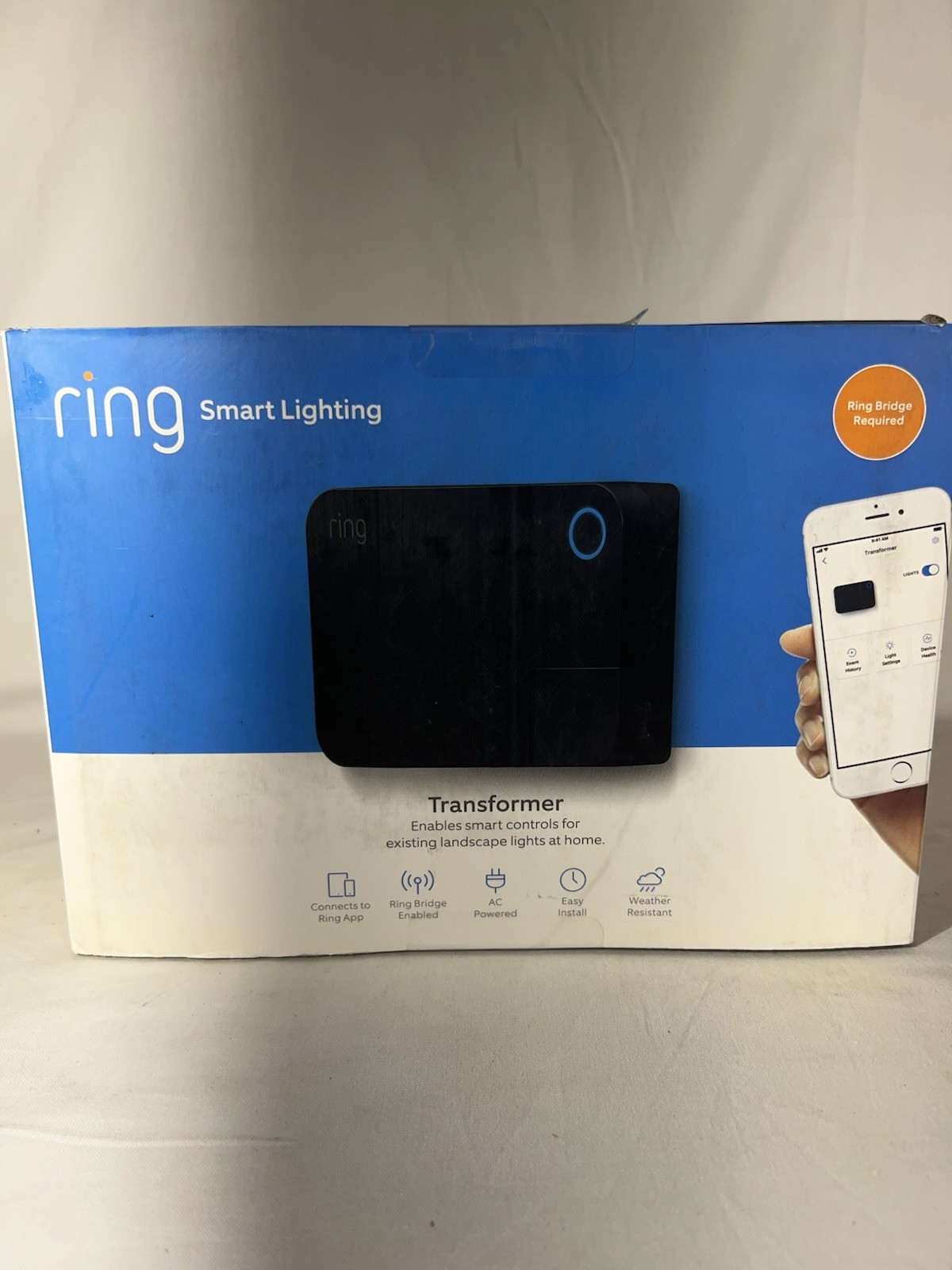 Ring Smart Lighting Low Voltage Transformer in Black – Requires Bridge-image