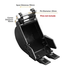 200mm Narrow Trenching Bucket Attachment For 1-2 Ton 1.8T Mini Excavator Digger