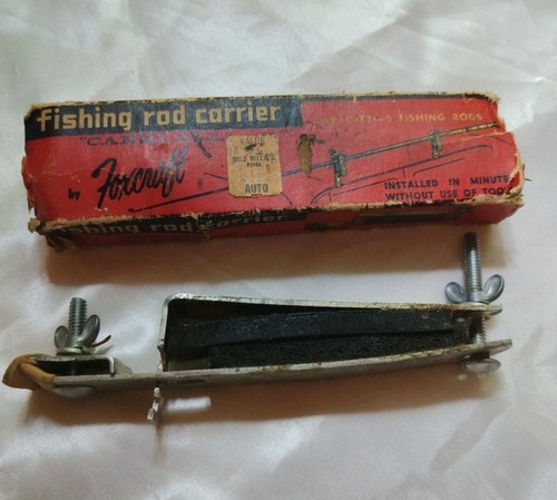 Vintage Foxcraft Fishing Rod carrier original box