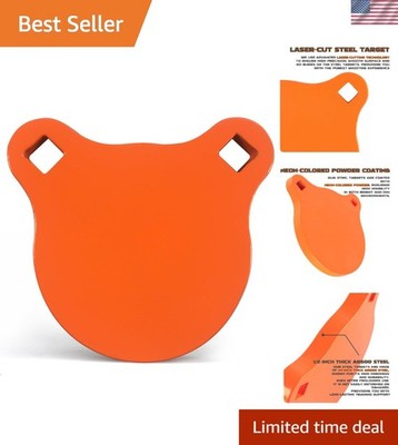 Laser-Cut AR500 Steel Shooting Target - Neon 3'' Gong for Optimal Visibility