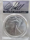 2024 PCGS MS70 FIRST DAY OF ISSUE AMERICAN SILVER EAGLE SIGNED BY DAVID HALL