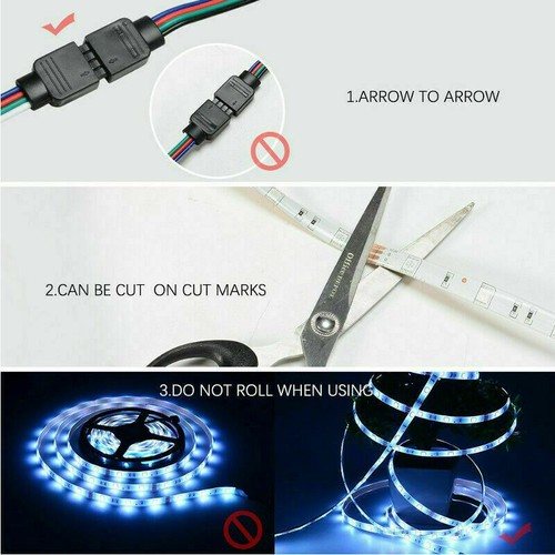 5M RGB LED WIFI Strip Light Control Waterproof Lamp For echo Alexa Google Home - Picture 10 of 14