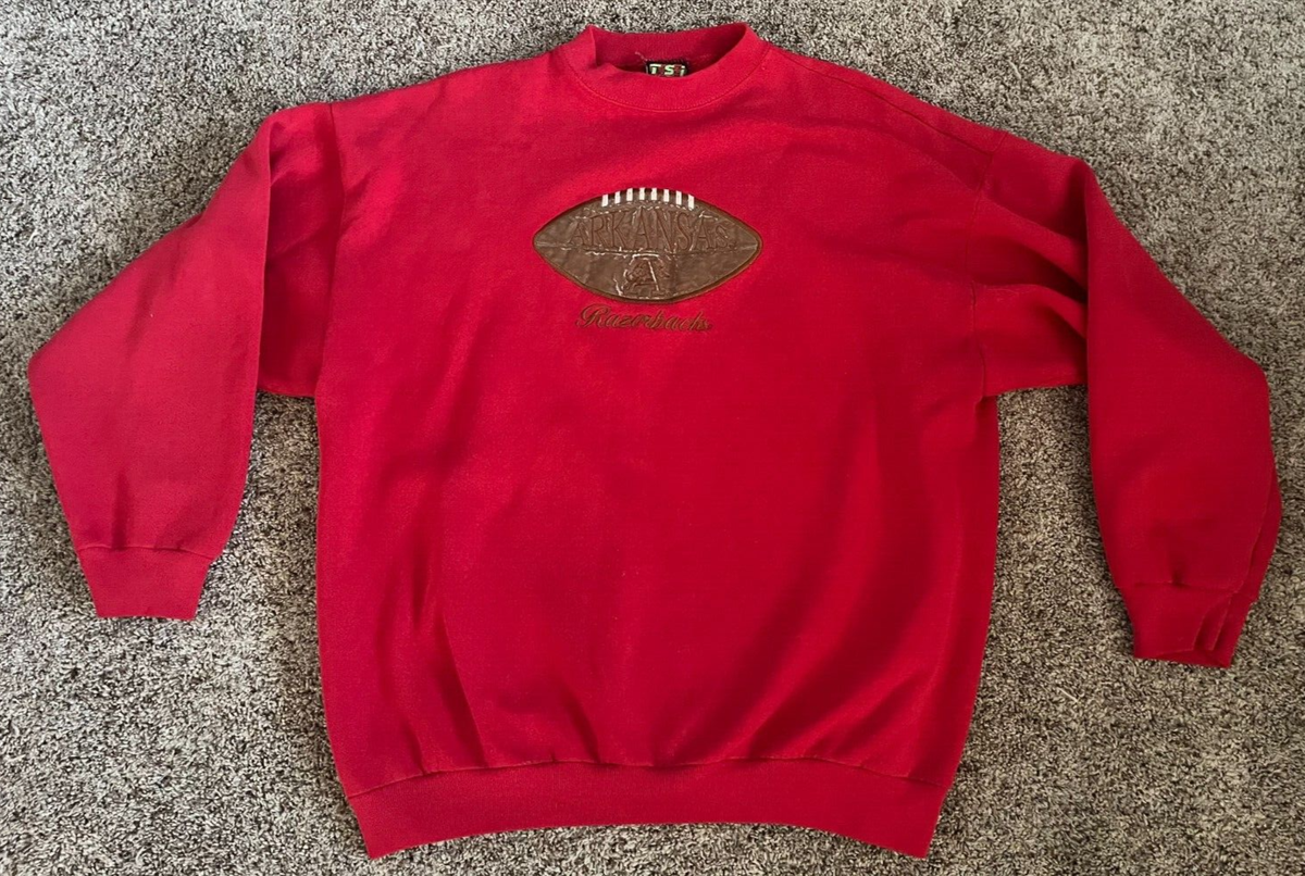 Vintage TSI Arkansas Razorbacks Football Embroidery Sweatshirt