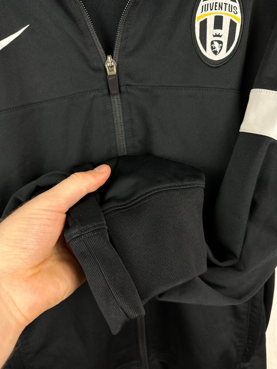 Vintage Nike Juventus Football Jacket Soccer Track Top Black Vintage Nike Juventus Football Jacket Soccer Track Top Black