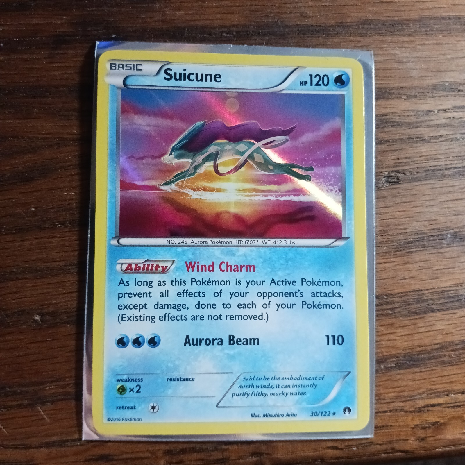 Pokemon TCG Suicune BREAKPoint 30/122 Holo Rare NM