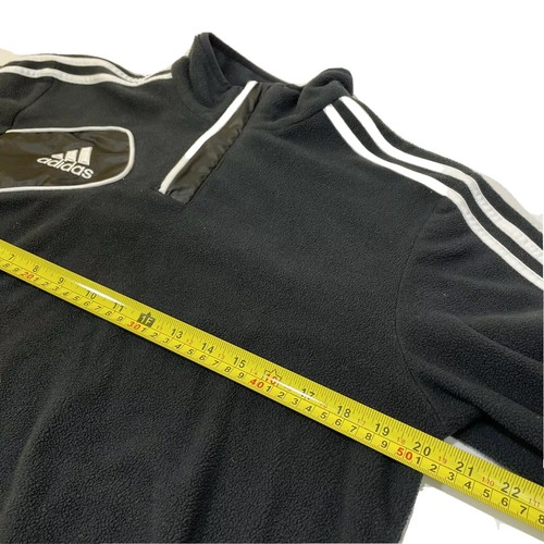 Adidas ClimaCool Youth Training Jacket Small Black White 1/4 Zip Pullover - Picture 4 of 5