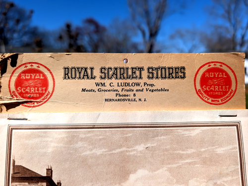 1936 Wm C. LUDLOW, BERNARDSVILLE New Jersey ROYAL SCARLET STORE Vintage Calendar - Picture 6 of 14