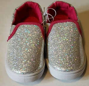 silver sparkle tennis shoes