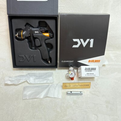 DeVILBISS DV1-C Klarlack mit Luftmessgerät HAV-503B HVLP Spritzpistole Klarlack