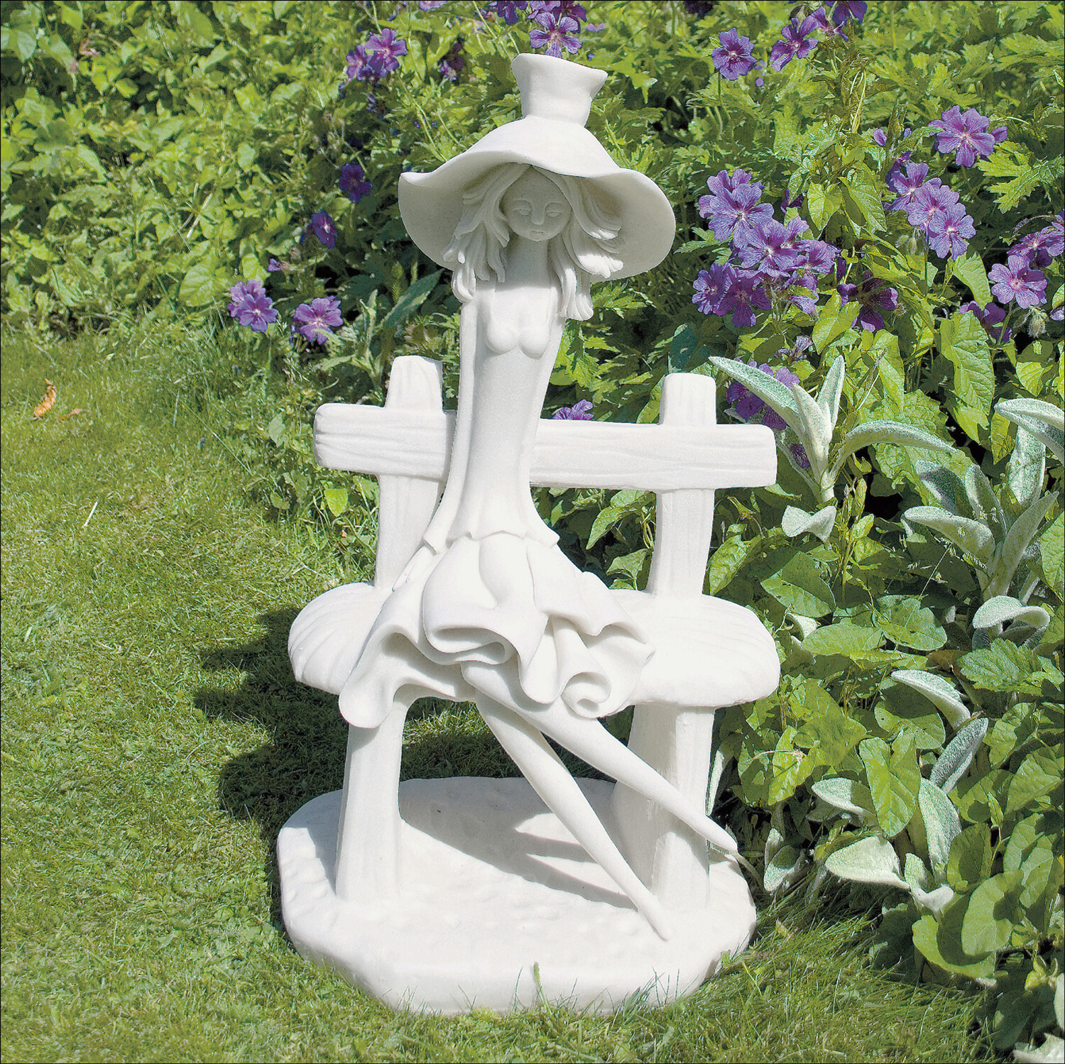 BEAUTIFUL ""FLORENCE"" FIGURINE / GARDEN STATUE, IVORY EFFECT, XST/439